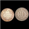 Image 2 : 1865-1882 US Type Coin Lot [2 Coins] CLOSELY UNCIRCULATED