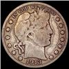 Image 1 : 1913 Barber Half Dollar NICELY CIRCULATED