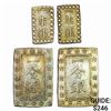 Image 1 : 1853-1868 [4] Japan Edo Era Silver 1 Bu & 1 Shu