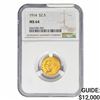 Image 1 : 1914 $2.50 Gold Quarter Eagle NGC MS64