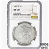 Image 1 : 1887-S Morgan Silver Dollar NGC MS61*