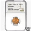 Image 1 : 1984 DDO RB Wheat Cent NGC MS66