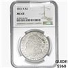 Image 1 : 1921-S Morgan Silver Dollar NGC MS63