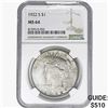Image 1 : 1922-S Silver Peace Dollar NGC MS64