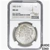Image 1 : 1921-D Morgan Silver Dollar NGC MS63