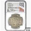 Image 1 : 1934-S Silver Peace Dollar NGC CIRCULATED