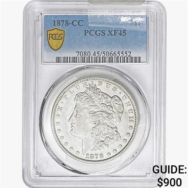 1878-CC Morgan Silver Dollar PCGS XF45