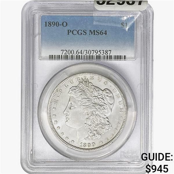 1890-O Morgan Silver Dollar PCGS MS64