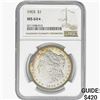 Image 1 : 1903 Morgan Silver Dollar NGC MS64*
