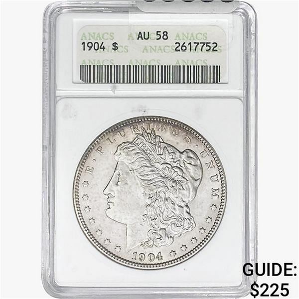 1904 Morgan Silver Dollar ANACS AU58