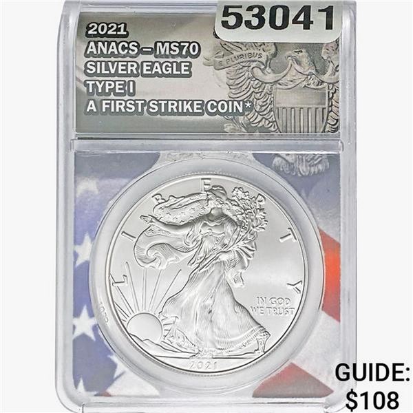 2021 Silver Eagle ANACS MS70
