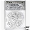 Image 1 : 2014-S Silver Eagle ANACS MS70