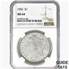 Image 1 : 1902 Morgan Silver Dollar NGC MS64