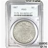 1887 Morgan Silver Dollar PCGS MS63