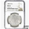 Image 1 : 1883-O Morgan Silver Dollar NGC MS63