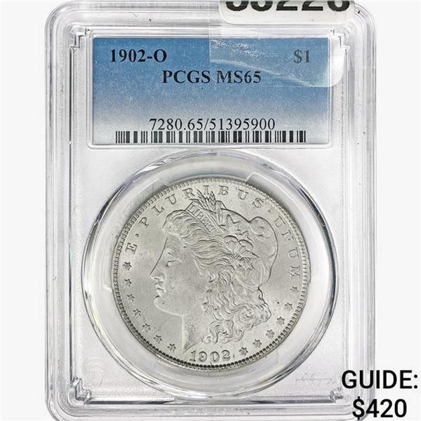 1902-O Morgan Silver Dollar PCGS MS65