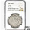 Image 1 : 1890-CC Morgan Silver Dollar NGC AU55
