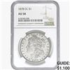 Image 1 : 1878-CC Morgan Silver Dollar NGC AU58