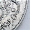 Image 3 : ICCS Graded VF-30 1950 No Design 50 Cent Canadian 80% Silver Coin