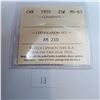 Image 3 : ICCS Graded MS-63 1955 25 Cent Canadian 80% Silver Coin