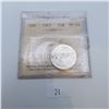 Image 1 : ICCS Graded MS-64 1967 25 Cent Canadian 80% Silver Coin
