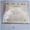 Image 3 : ICCS Graded MS-64 1952 5 Cent Canadian Coin