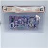 Image 2 : BCS Graded Gem UNC 65 Bank of Canada 2017 $10 Banknote