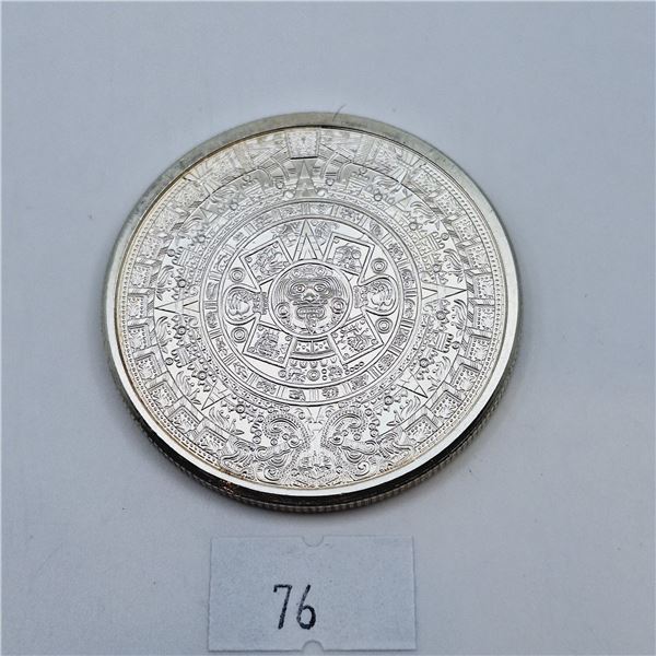 Aztec Two Troy Ounce .999 Fine Silver Coin