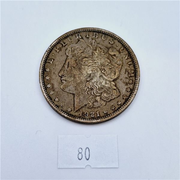 1921 American Silver Morgan Dollar 26.73g 90% Silver