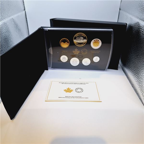 RCM 2016 Fine Silver Proof Set - 150th Anniversary of the Transatlantic Cable 63.17g 99.99% Silver