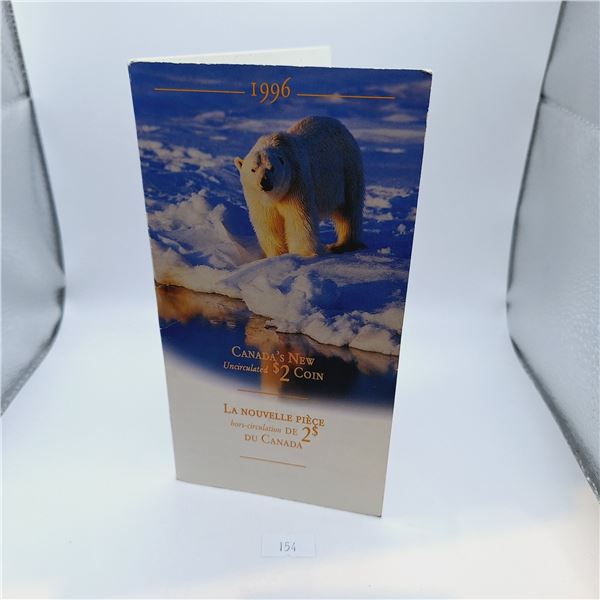 Canada's New Uncirculated $2 Coin 1996 - German Planchet