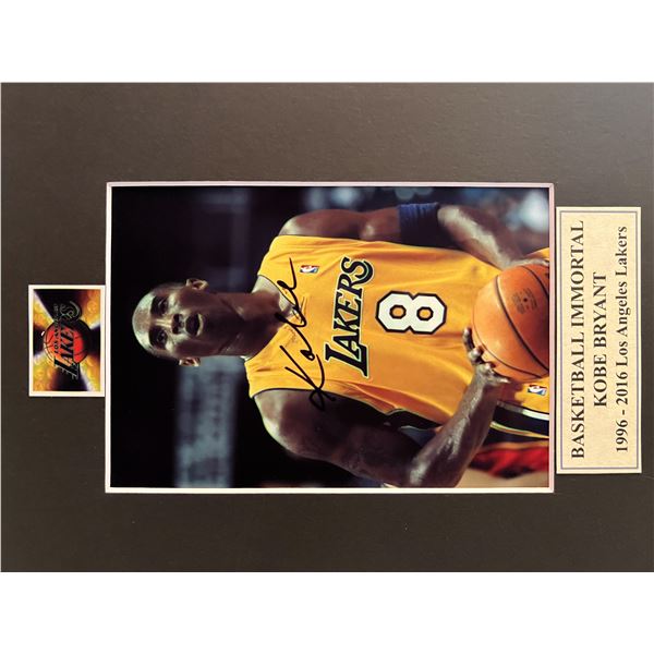 Kobe Bryant signed photo