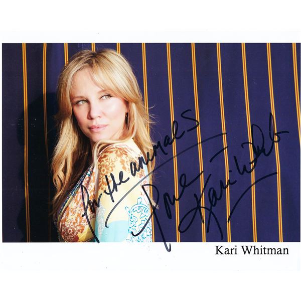 Kari Whitman signed photo