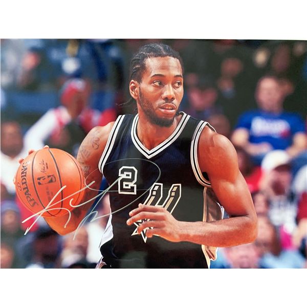 Kawhi Leonard signed photo