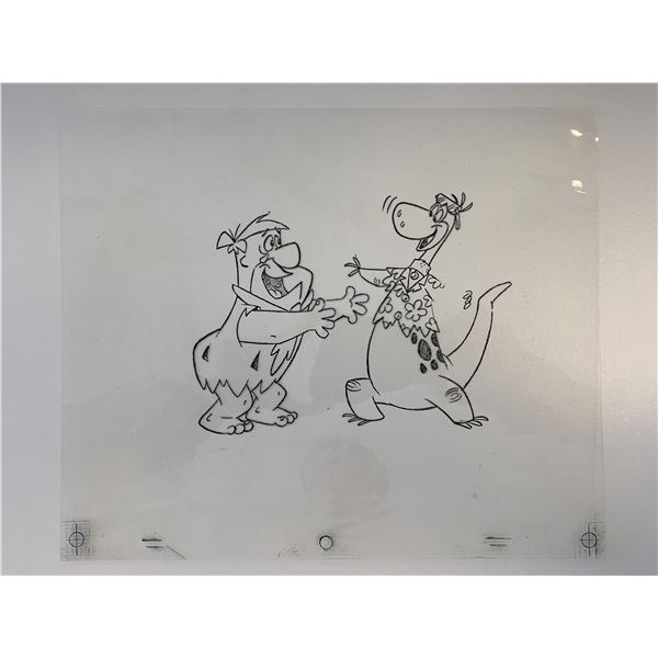 The Flintstones original hand drawn artwork for cartoon