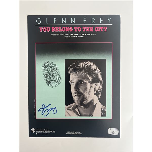 Glenn Frey signed sheet music