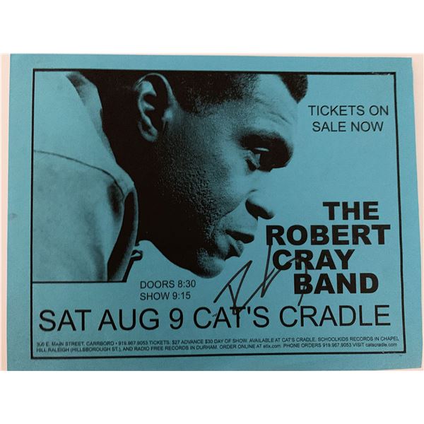 Robert Cray signed concert flyer