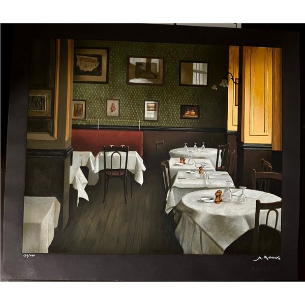 Paris Cafe Interior by Andre Renoux