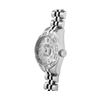 Image 3 : Rolex Ladies Stainless Steel Quickset Sapphire Silver Pyramid Diamond Datejust H