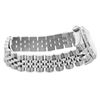 Image 8 : Rolex Ladies Stainless Steel Quickset Sapphire Silver Pyramid Diamond Datejust H