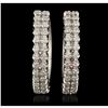 Image 1 : 14KT White Gold 1.27ctw Diamond Earrings A7264