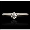 Image 1 : Reserve - Tiffany & Co Platinum 0.31ct Diamond Solitaire Ring A7491