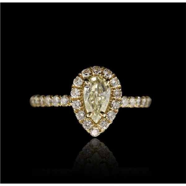 Group - 14KT Yellow Gold 0.89ctw Diamond Unity Ring A4071