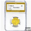 Image 1 : 1908-D $5 Gold Half Eagle PGA MS63