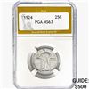 Image 1 : 1924 Standing Liberty Quarter PGA MS63