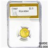 Image 1 : 1907 $2.50 Gold Quarter Eagle PGA MS64