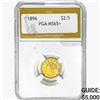 Image 1 : 1896 $2.50 Gold Quarter Eagle PGA MS65+