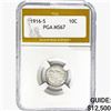 Image 1 : 1916-S Barber Dime PGA MS67
