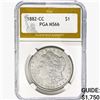 Image 1 : 1882-CC Morgan Silver Dollar PGA MS66