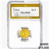 Image 1 : 1912 $2.50 Gold Quarter Eagle PGA MS65